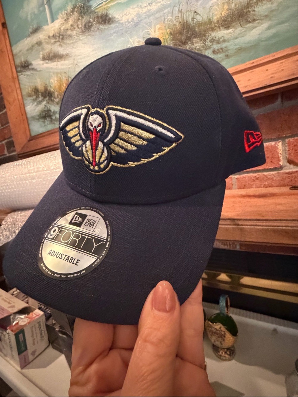 New Era New Orleans Pelicans Navy Blue Cap